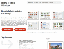 Tablet Screenshot of htmlpopupwindow.com